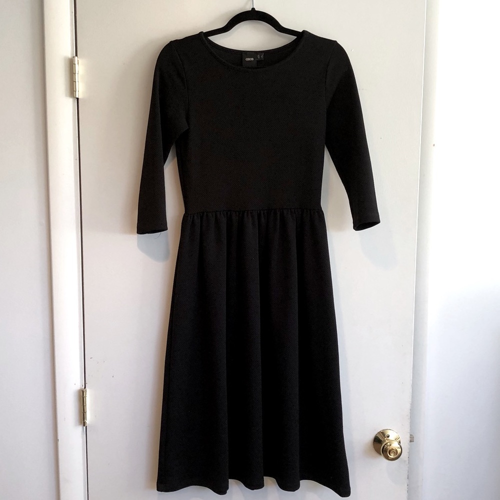 ASOS Black Midi Dress
